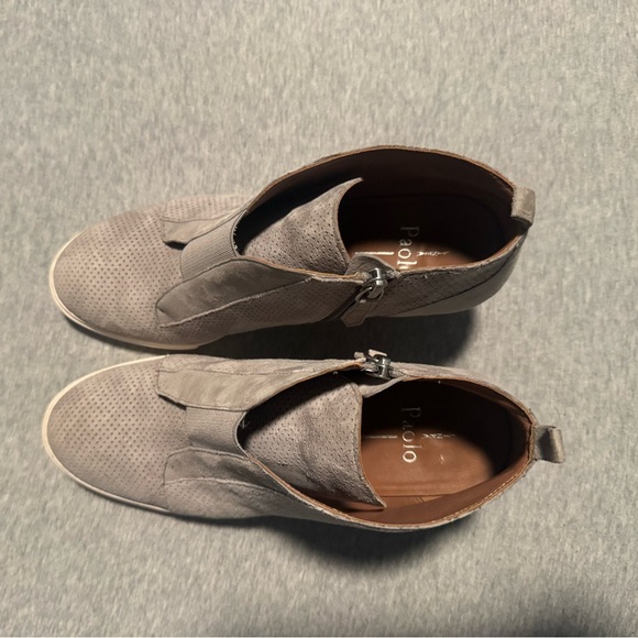 Paolo Light Gray Ankle Booties Size 8.5 - Picture 6 of 11